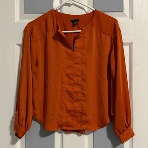 Ann Taylor Orange Blouse